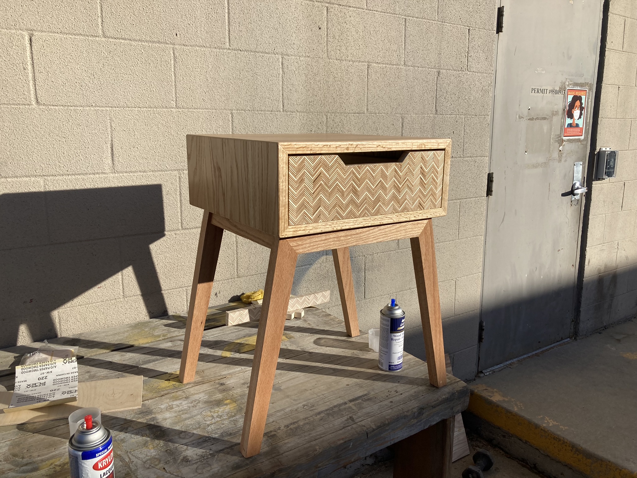 Wooden Nightstand